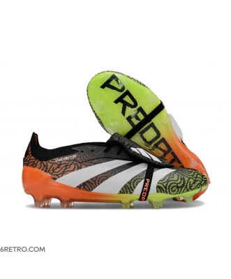 Adidas Predator Elite Tongue Firm Ground Orange Black White Green Football Boots