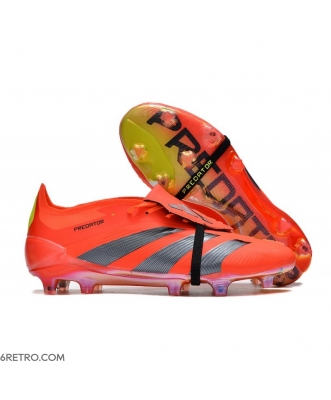 Adidas Predator Elite Tongue Firm Ground Predstrike - Solar Red Core Black Yellow Limited Edition Football Boots