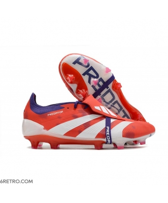 Adidas Predator Elite Tongue Firm Ground Red White Football Boots