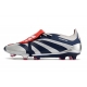 Adidas Predator Elite Tongue Firm Ground Silver Blue Football Boots