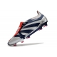 Adidas Predator Elite Tongue Firm Ground Silver Blue Football Boots