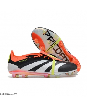 Adidas Predator Elite Tongue Firm Ground Solar Energy - Core Black White Red Football Boots