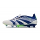 Adidas Predator Elite Tongue Firm Ground White Blue Green Football Boots Adidas Predator Elite Tongue Firm Ground White Blue Green Football Boots