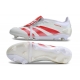 Adidas Predator Elite Tongue Firm Ground White Crimson Football Boots