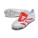 Adidas Predator Elite Tongue Firm Ground White Crimson Football Boots