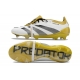Adidas Predator Elite Tongue Firm Ground White Gold Silver Football Boots