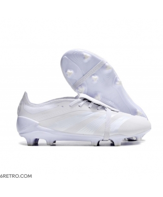 Adidas Predator Elite Tongue Firm Ground White Silver Football Boots