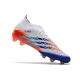 Adidas Predator FIFA World Cup Qatar 2022 Edge.1 Firm Ground White Solar Yellow Power Blue Football Boots