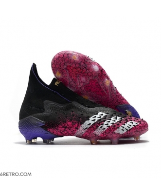 Adidas Predator Freak + Firm Ground Firm Ground Core Black White Shock Pink Football Boots