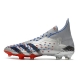 Adidas Predator Freak + Firm Ground Showpiece Pack Silver Core Black Scarlet Football Boots