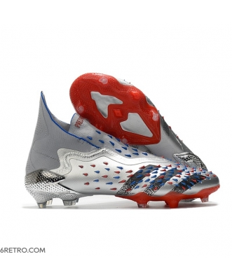 Adidas Predator Freak + Firm Ground Showpiece Pack Silver Core Black Scarlet Football Boots