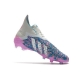 Adidas Predator Freak + Firm Ground WhiteSpark - White Iron Metal Solar Red Football Boots