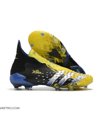 Adidas Predator Freak + Firm Ground X-Men Wolverine - Bright Yellow/Silver Metallic/Core Black Football Boots
