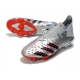Adidas Predator Freak.1 Firm Ground Silver Metallic Core Black Scarlet Football Boots