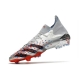 Adidas Predator Freak.1 Firm Ground Silver Metallic Core Black Scarlet Football Boots