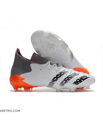 Adidas Predator Freak.1 Firm Ground WhiteSpark - White Iron Metal Solar Red Football Boots