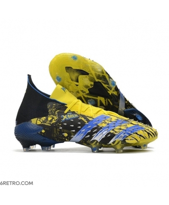Adidas Predator Freak.1 Firm Ground X-Men Wolverine - Bright Yellow Silver Metallic Core Black Football Boots