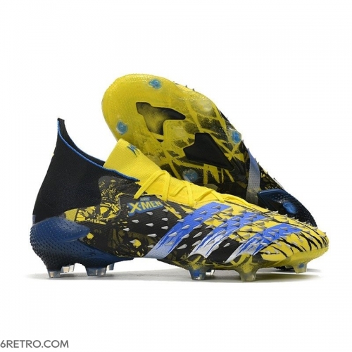 Adidas Predator Freak.1 Firm Ground X-Men Wolverine - Bright Yellow Silver Metallic Core Black Football Boots Adidas Predator Freak.1 Firm Ground X-Men Wolverine - Bright Yellow Silver Metallic Core Black Football Boots