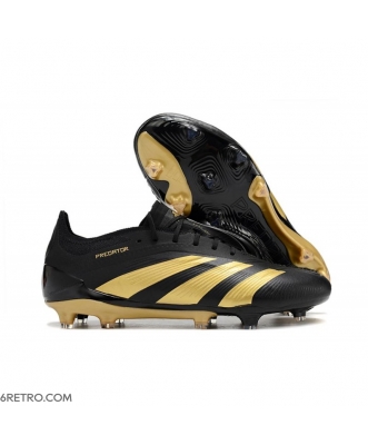 Adidas Predator Low Elite Firm Ground Black Golden Football Boots