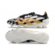 Adidas Predator Low Elite Firm Ground Black White Gold Football Boots