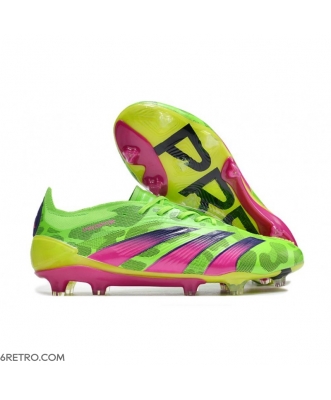 Adidas Predator Low Elite Firm Ground Generation Pred - Solar Green Shock Pink Lucid Lemon Football Boots