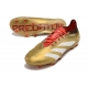 Adidas Predator Low Elite Firm Ground Gold White Red Football Boots