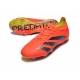 Adidas Predator Low Elite Firm Ground Predstrike - Solar Red Core Black Solar Yellow Football Boots
