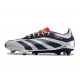 Adidas Predator Low Elite Firm Ground Silver Black Red Football Boots