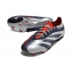 Adidas Predator Low Elite Firm Ground Silver Black Red Football Boots