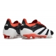 Adidas Predator Low Elite Firm Ground Solar Energy - Core Black White Solar Red Football Boots