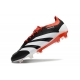 Adidas Predator Low Elite Firm Ground Solar Energy - Core Black White Solar Red Football Boots