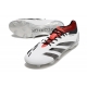 Adidas Predator Low Elite Firm Ground White Black Football Boots
