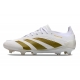 Adidas Predator Low Elite Firm Ground White Golden Football Boots