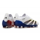 Adidas Predator Low Elite Firm Ground White Grey Blue Red Football Boots
