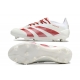 Adidas Predator Low Elite Firm Ground White Red Football Boots