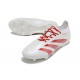 Adidas Predator Low Elite Firm Ground White Red Football Boots
