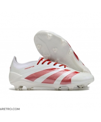 Adidas Predator Low Elite Firm Ground White Red Football Boots