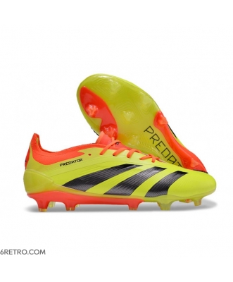 Adidas Predator Low Elite Firm Ground Yellow Black Red Football Boots