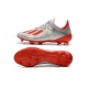 Adidas X 19.1 Firm Ground - Silver Metallic/Hi Res-Red/White Football Boots