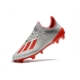 Adidas X 19.1 Firm Ground - Silver Metallic/Hi Res-Red/White Football Boots