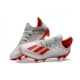 Adidas X 19.1 Firm Ground - Silver Metallic/Hi Res-Red/White Football Boots