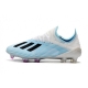 Adidas X 19.1 Firm Ground - White Blue Black Football Boots