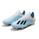 Adidas X 19.1 Firm Ground - White Blue Black Football Boots