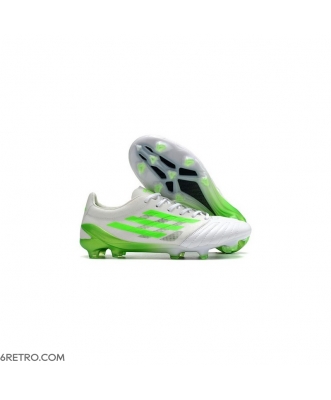 Adidas X 99 Speedportal Leather 1 Firm Ground Ftwr White Solar Green Football Boots