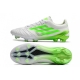 Adidas X 99 Speedportal Leather 1 Firm Ground Ftwr White Solar Green Football Boots