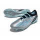 Adidas X Crazyfast .1 Firm Ground Silver Met Bliss Blue Core Black Football Boots