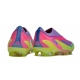 Adidas X Crazyfast .1 Laceless Firm Ground Korean Nights Son - Lucid Lemon Royal Blue Pink Football Boots