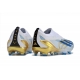 Adidas X Crazyfast .1 Laceless Firm Ground White Blue Gold Football Boots