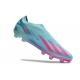 Adidas X Crazyfast Messi X Miami.1 Firm Ground Turquoise Pink Laceless Football Boots