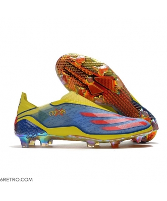 Adidas X Ghosted Firm Ground X-Men Cyclops - Blue /Vivid Red/ Bright Yellow Football Boots